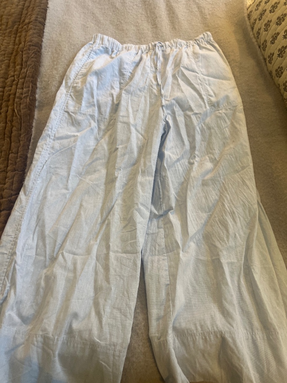 Toteme wide leg linen pants